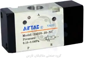 متالیکان فارس-شیر برقی پنوماتیک AIRTAC سری 3A300 (3.2 way)